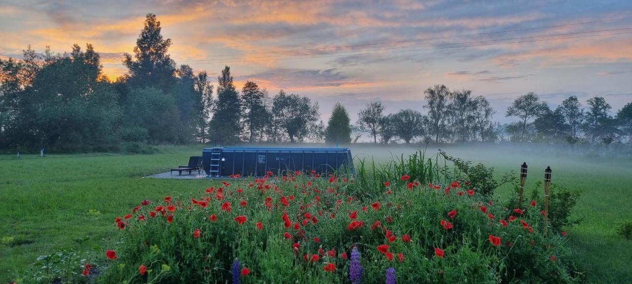 Wygodny Dom Na Ponidziu Z Basenem Villa Wislica Exteriör bild